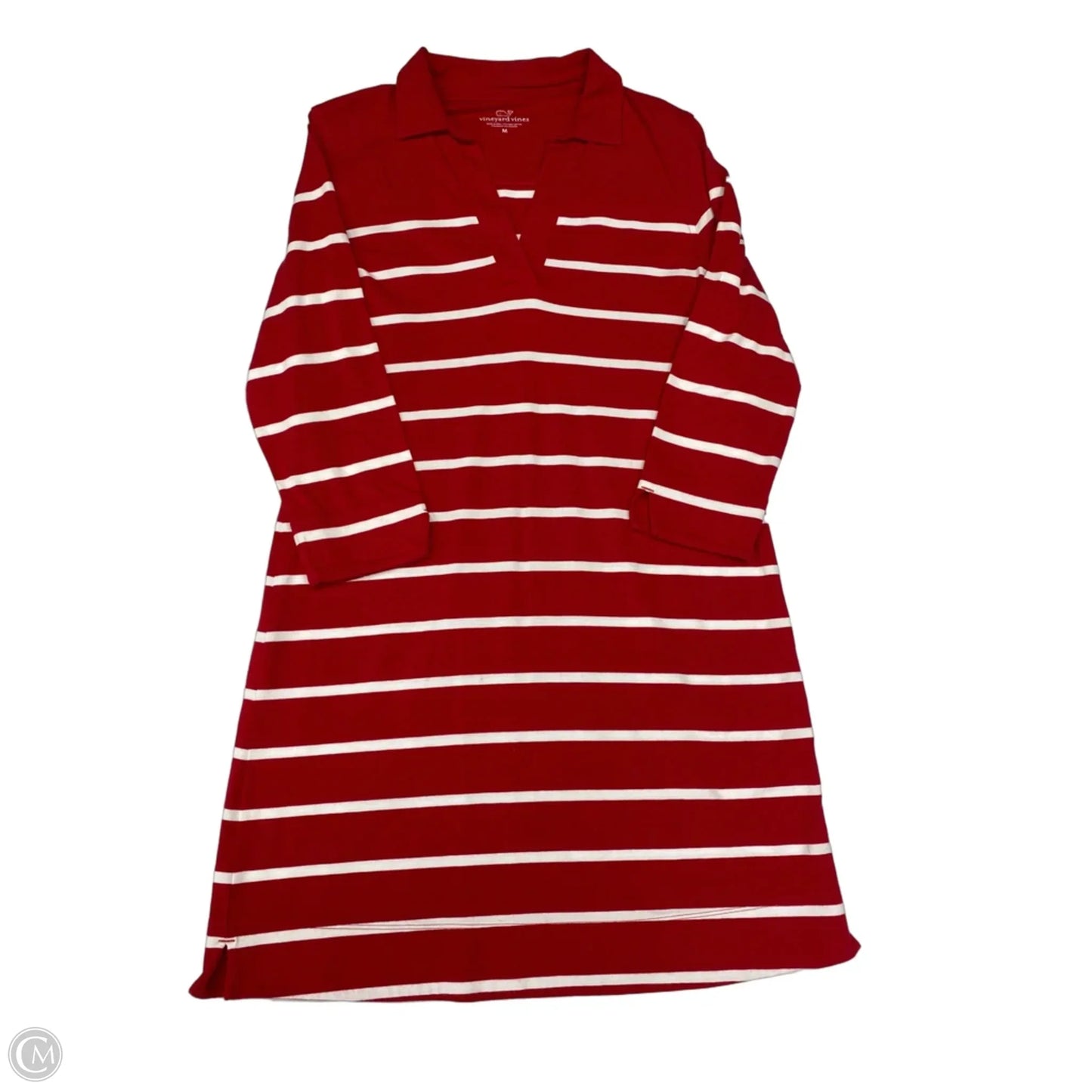 Dress Work By Vineyard Vines In Red & White, Size: M