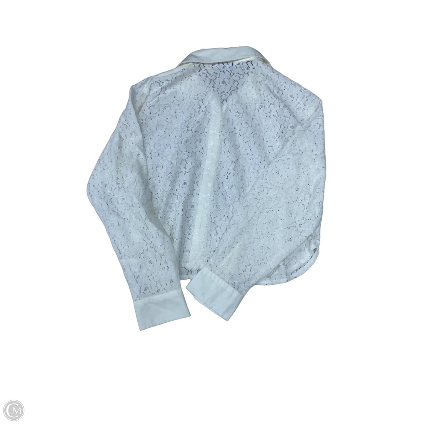 Top Long Sleeve Basic By Old Navy In Cream, Size: M
