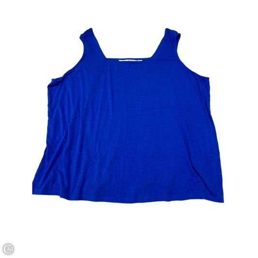 Tank Top By Clothes Mentor In Blue, Size: 3x