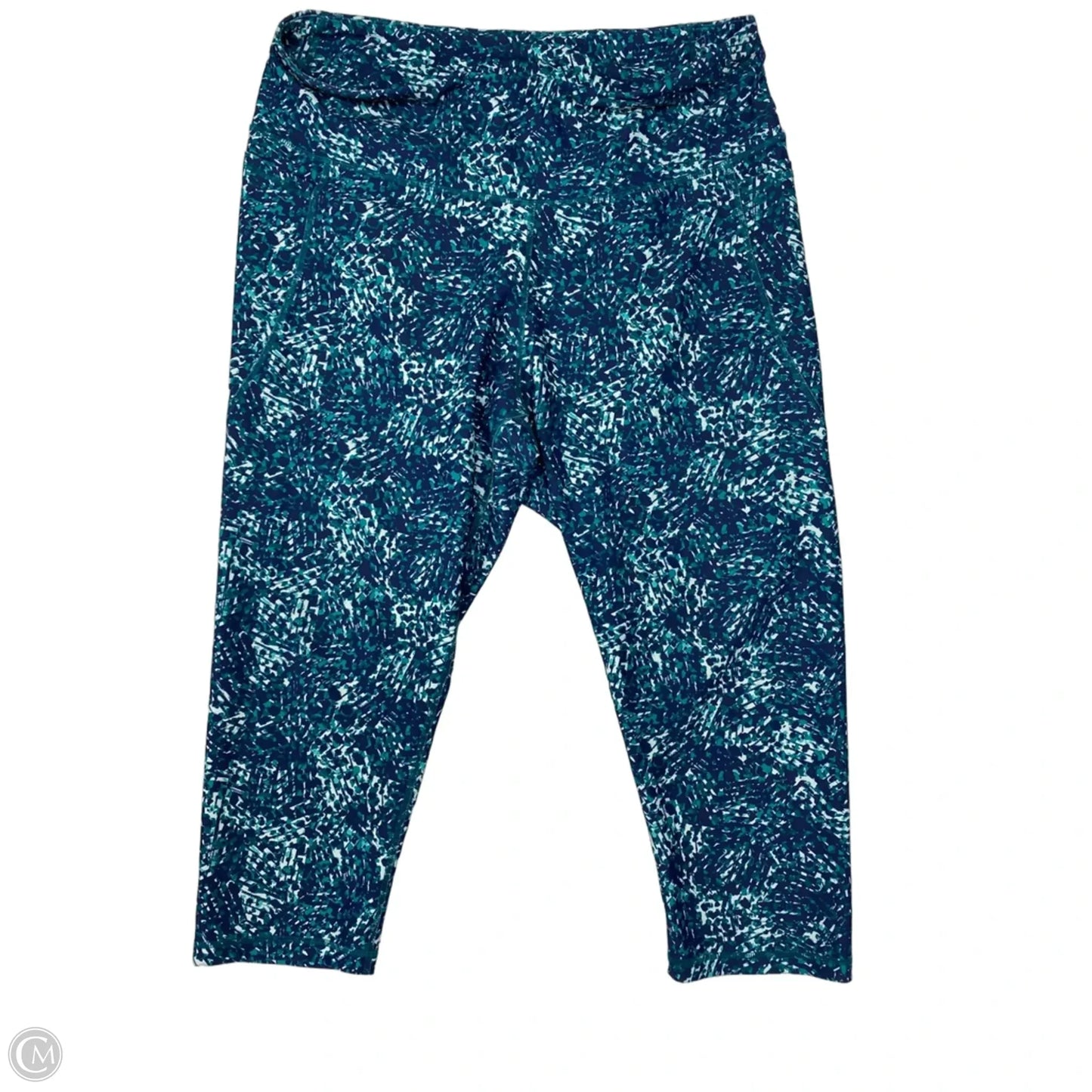Athletic Leggings Capris By Old Navy In Blue & Green, Size: Xxl