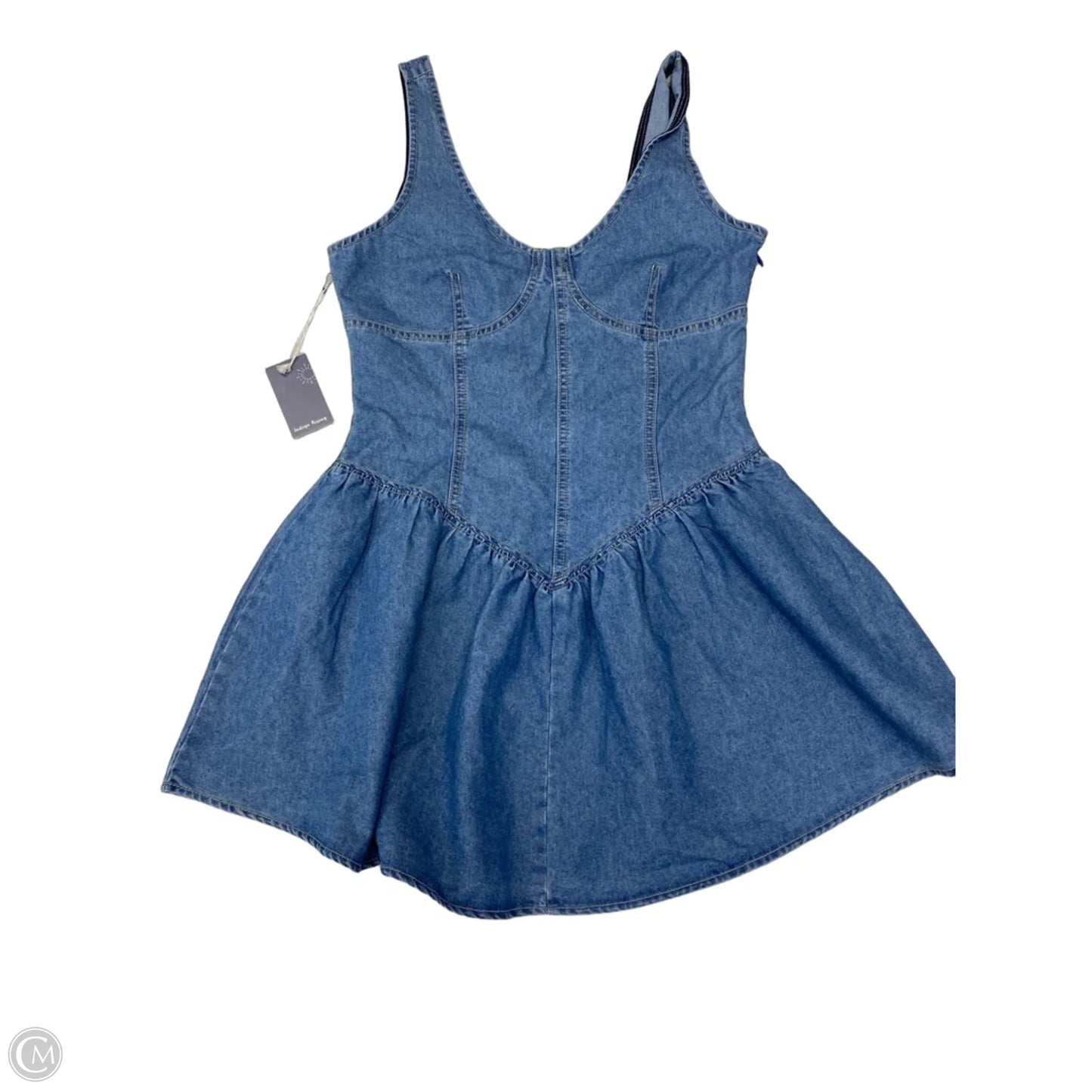 Dress Casual Short By Clothes Mentor In Blue Denim, Size: M