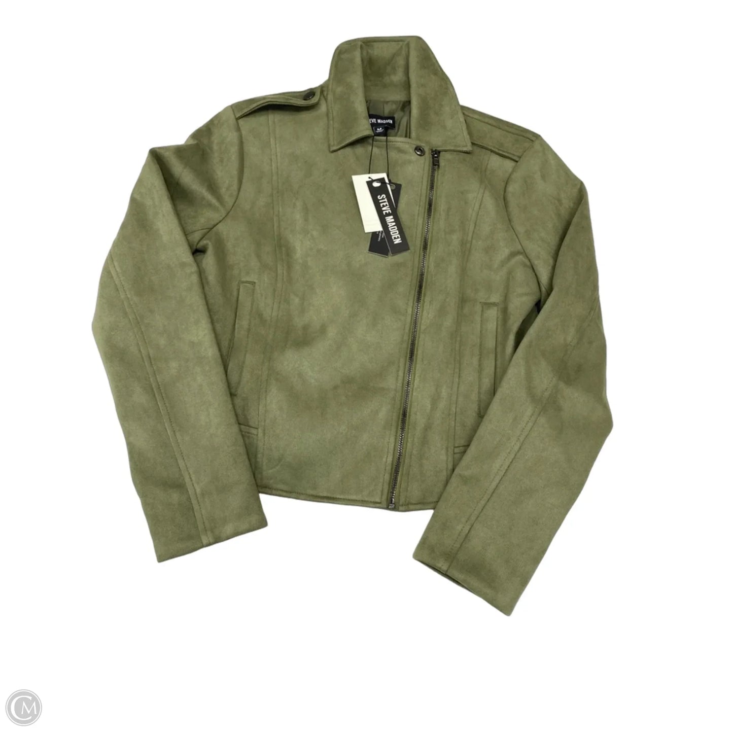 Jacket Moto By Steve Madden In Green, Size: M