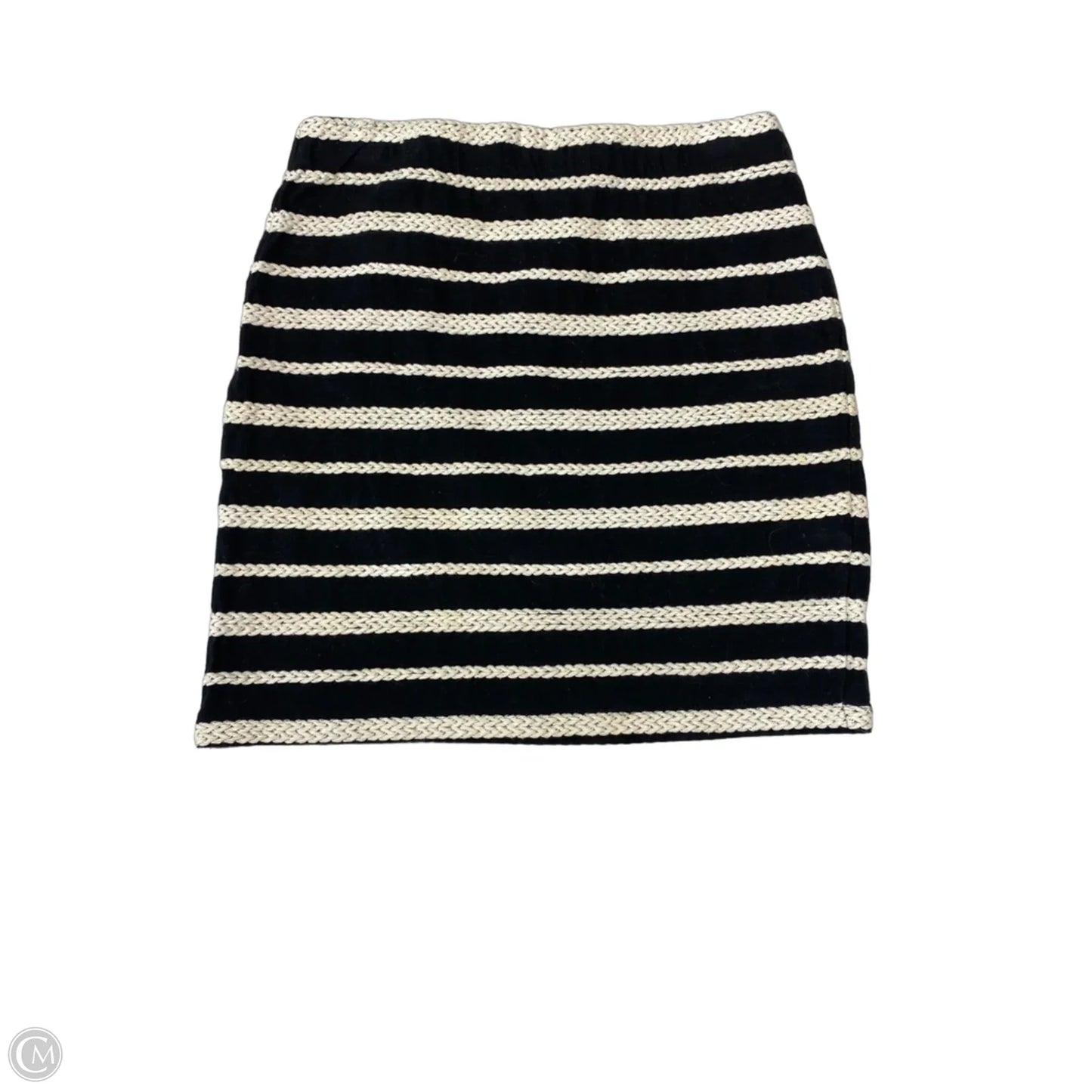 Skirt Mini & Short By Max Studio In Black & Cream, Size: 0p