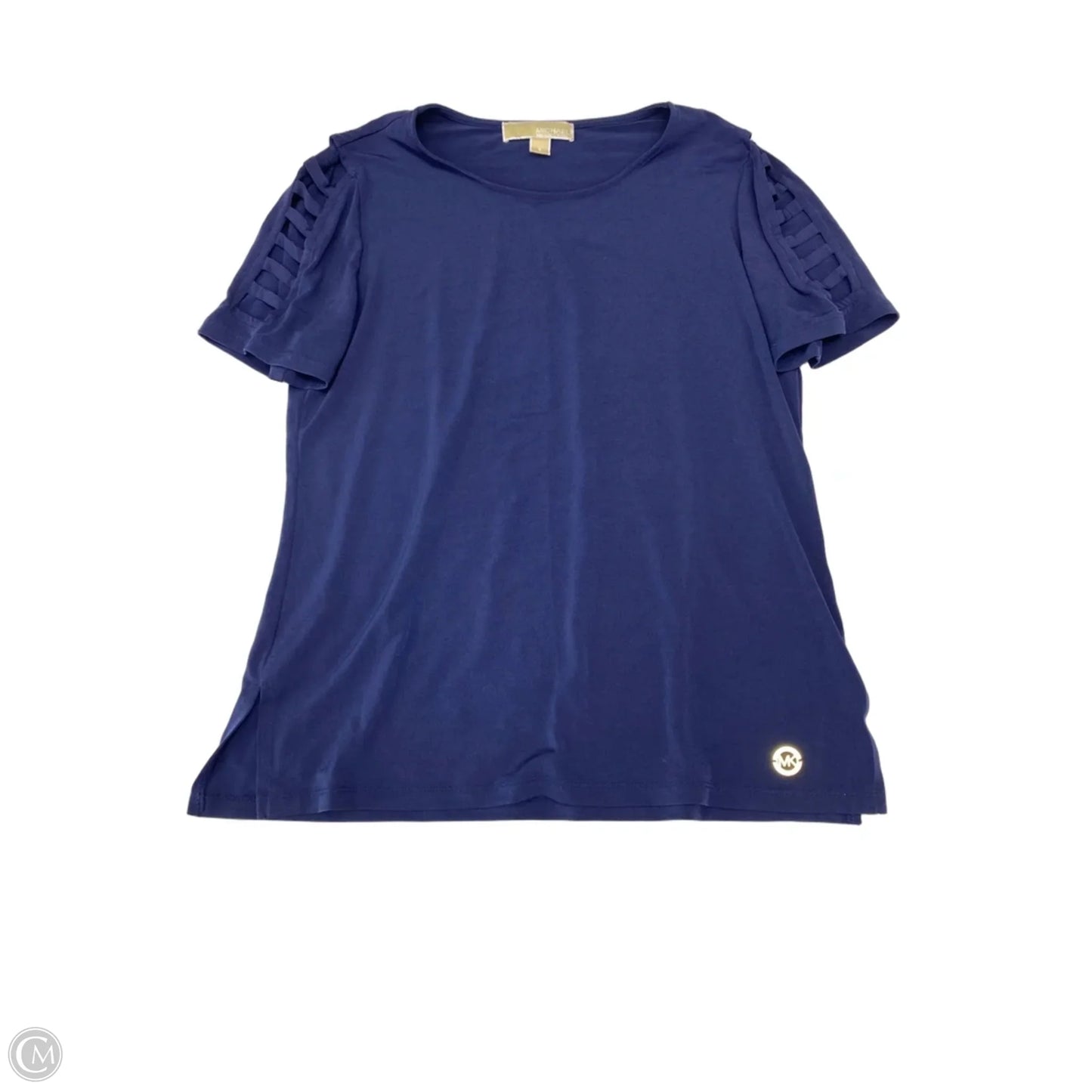 Blouse Designer By Michael By Michael Kors In Blue, Size: S