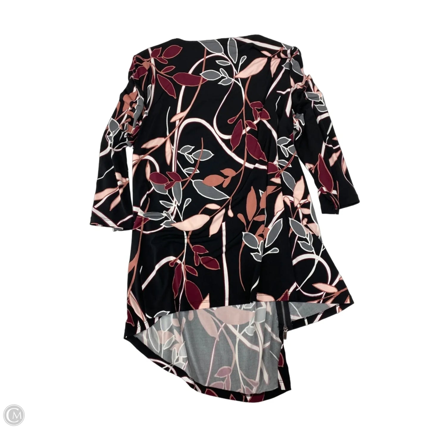 Tunic 3/4 Sleeve By Alfani In Black, Size: Xl
