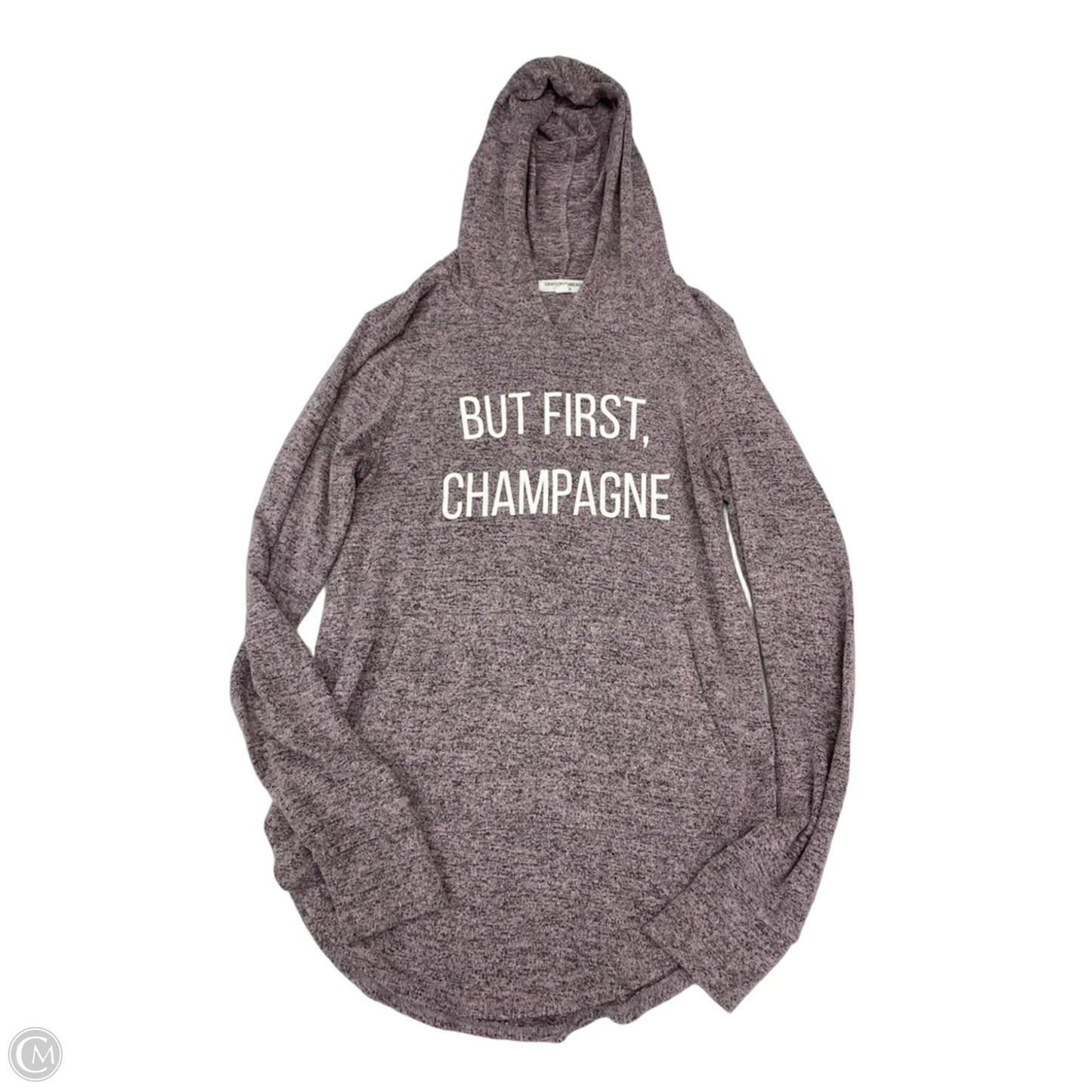 Athletic Sweatshirt Hoodie By Grayson Threads In Pink, Size: S