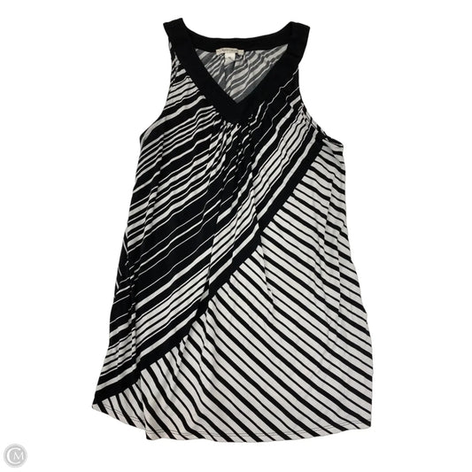 Blouse Sleeveless By White House Black Market In Black & White, Size: Xl