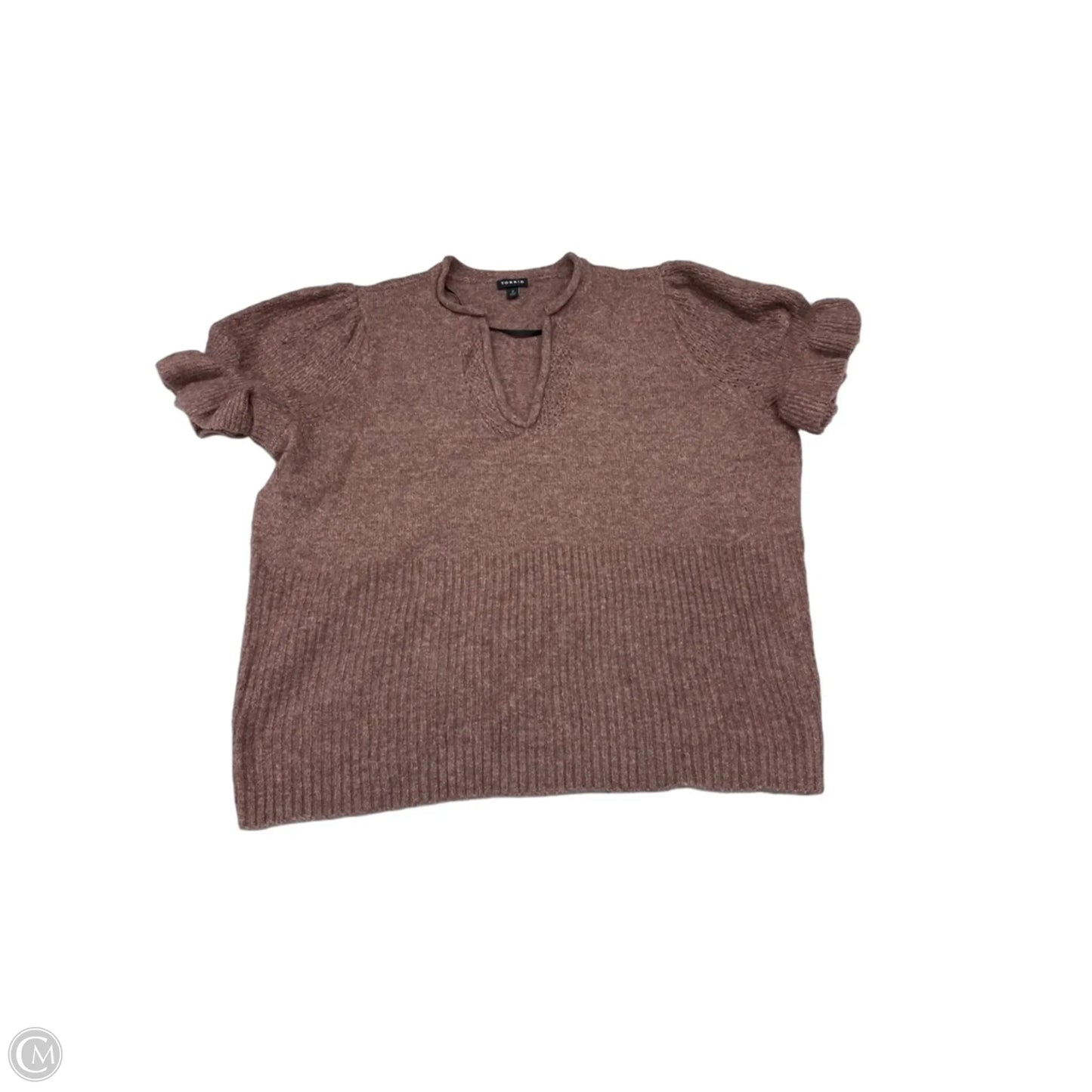 Sweater Short Sleeve By Torrid In Mauve, Size: 2x