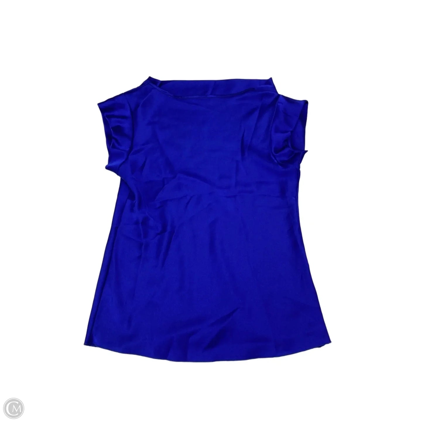 Blouse Short Sleeve By Clothes Mentor In Blue, Size: S