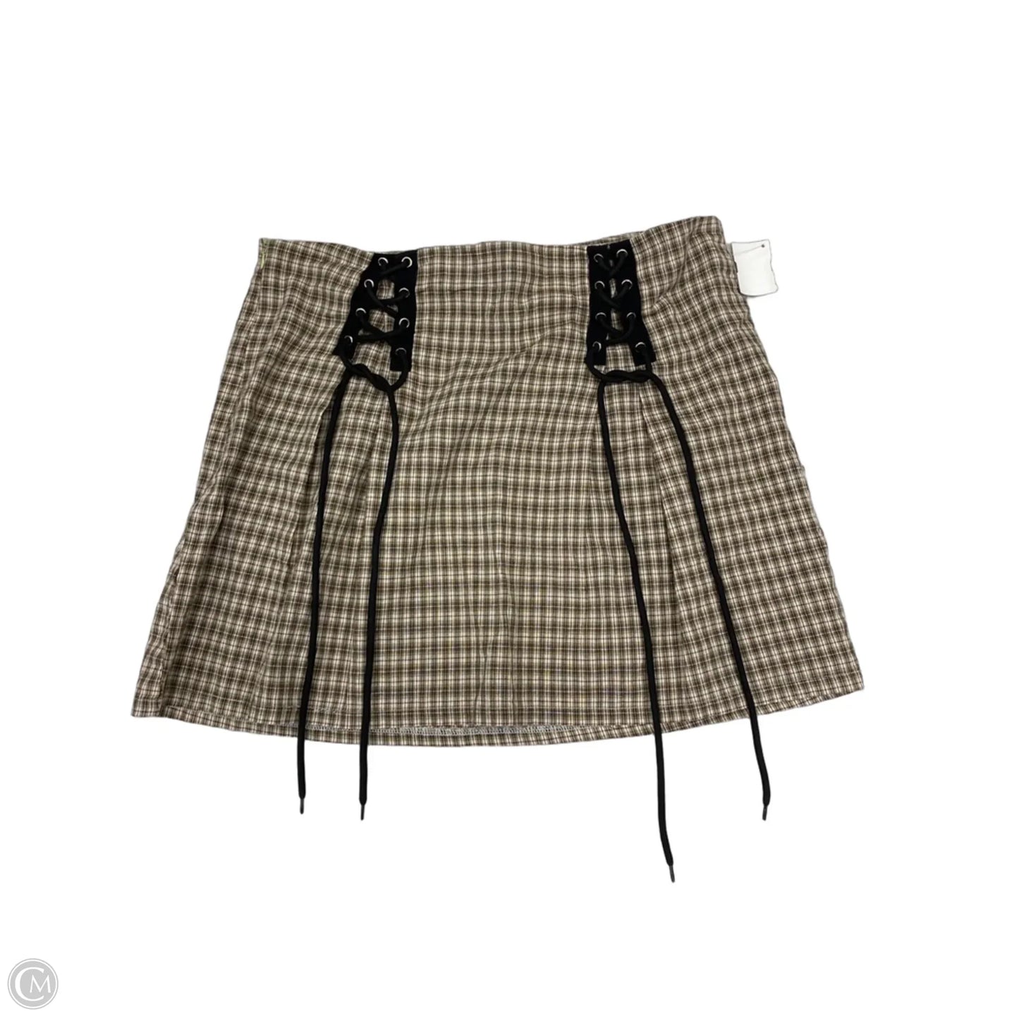 Skirt Mini & Short By Shein In Plaid Pattern, Size: 18
