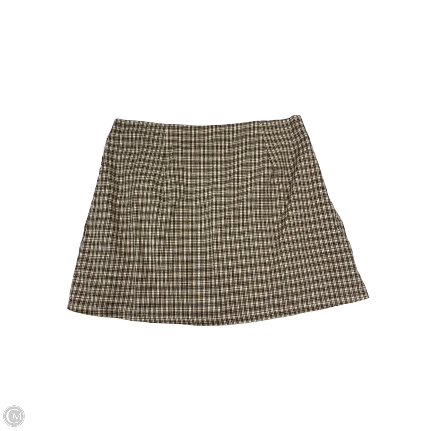 Skirt Mini & Short By Shein In Plaid Pattern, Size: 18