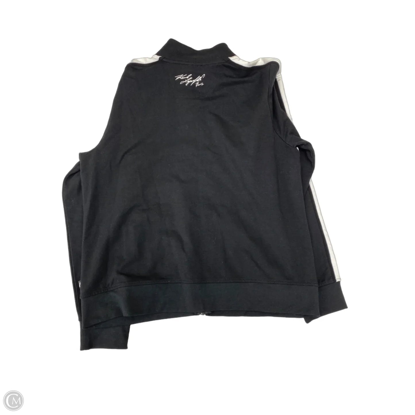 Jacket Designer By Karl Lagerfeld In Black & White, Size: L