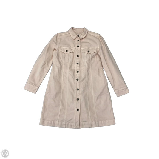 Jacket Denim By Loft In Peach, Size: M