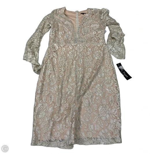 Dress Party Short By Marina In Cream, Size: L
