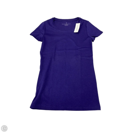 Top Short Sleeve Basic By Banana Republic In Blue, Size: M