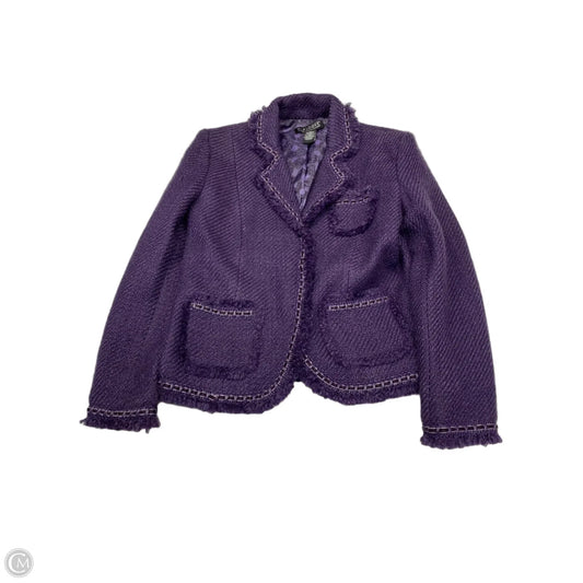 Blazer By Dialogue Qvc In Purple, Size: S