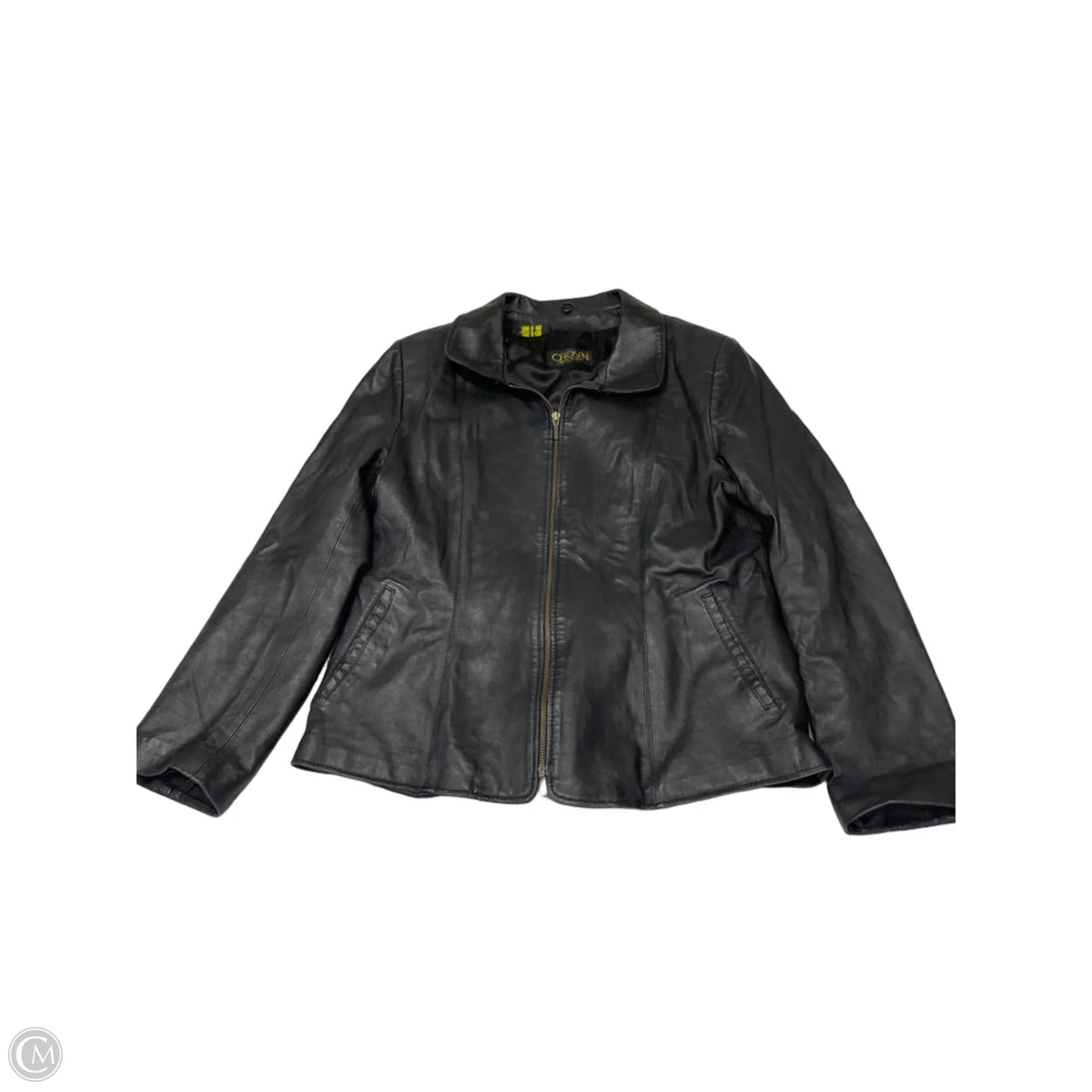 Jacket Leather By Cmb In Black, Size: L