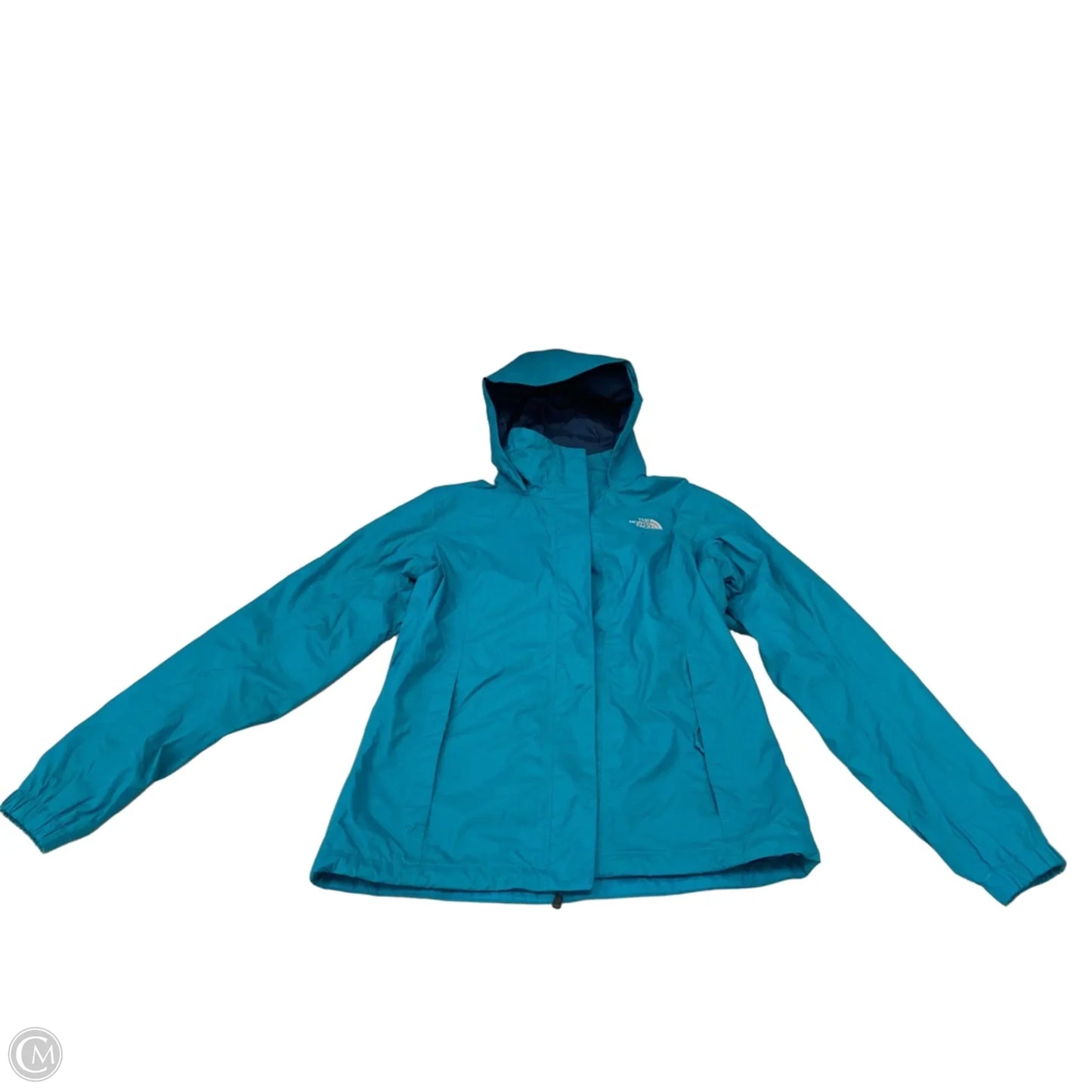 Athletic Jacket By The North Face In Teal, Size: S