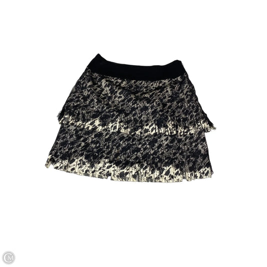 Skirt Mini & Short By Ann Taylor In Black & Cream, Size: Xs