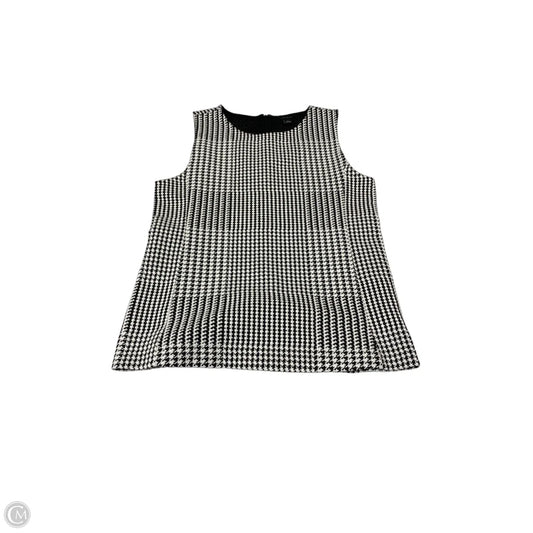 Top Sleeveless By Ann Taylor In Black & White, Size: S