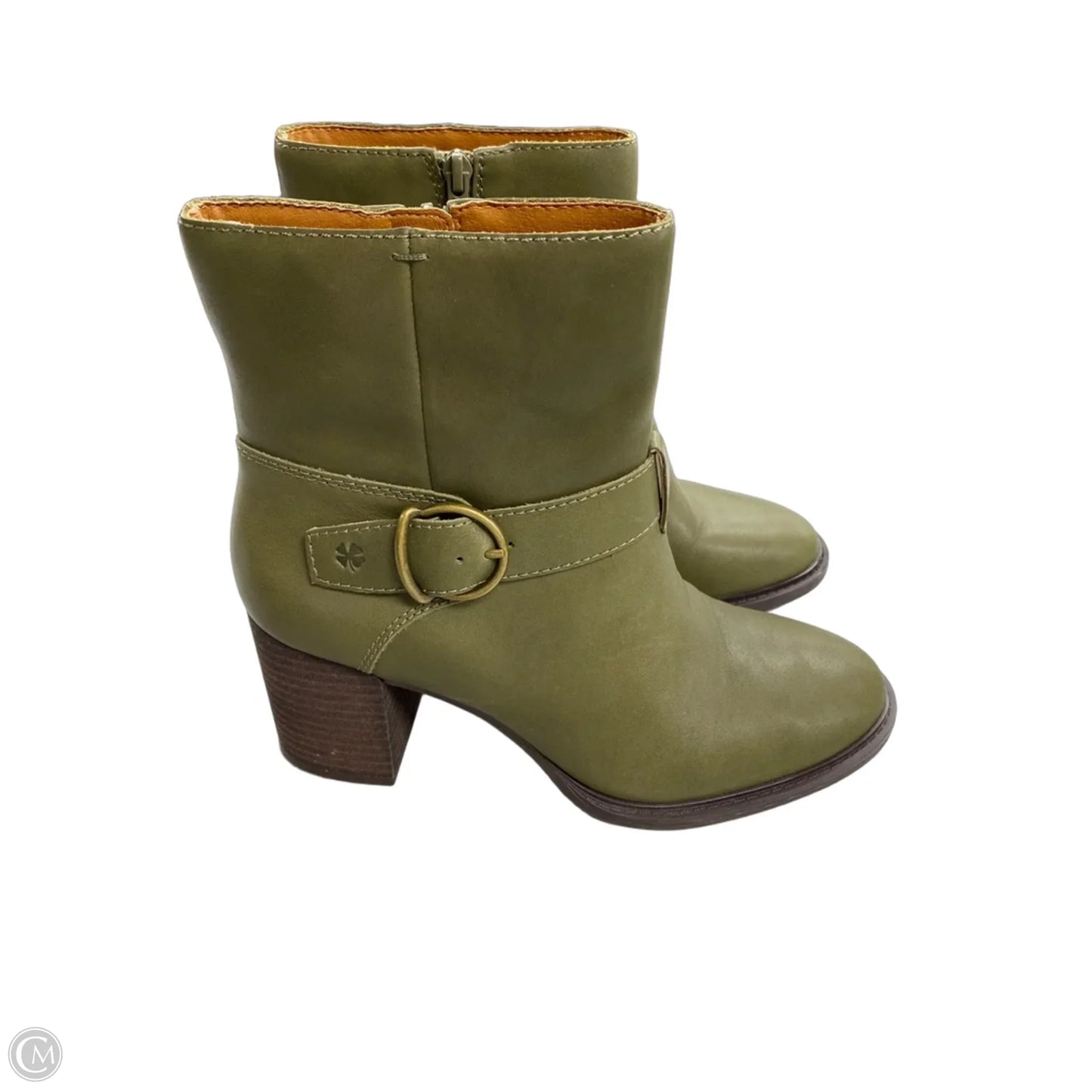 Boots Ankle Heels By Lucky Brand In Green, Size: 9.5