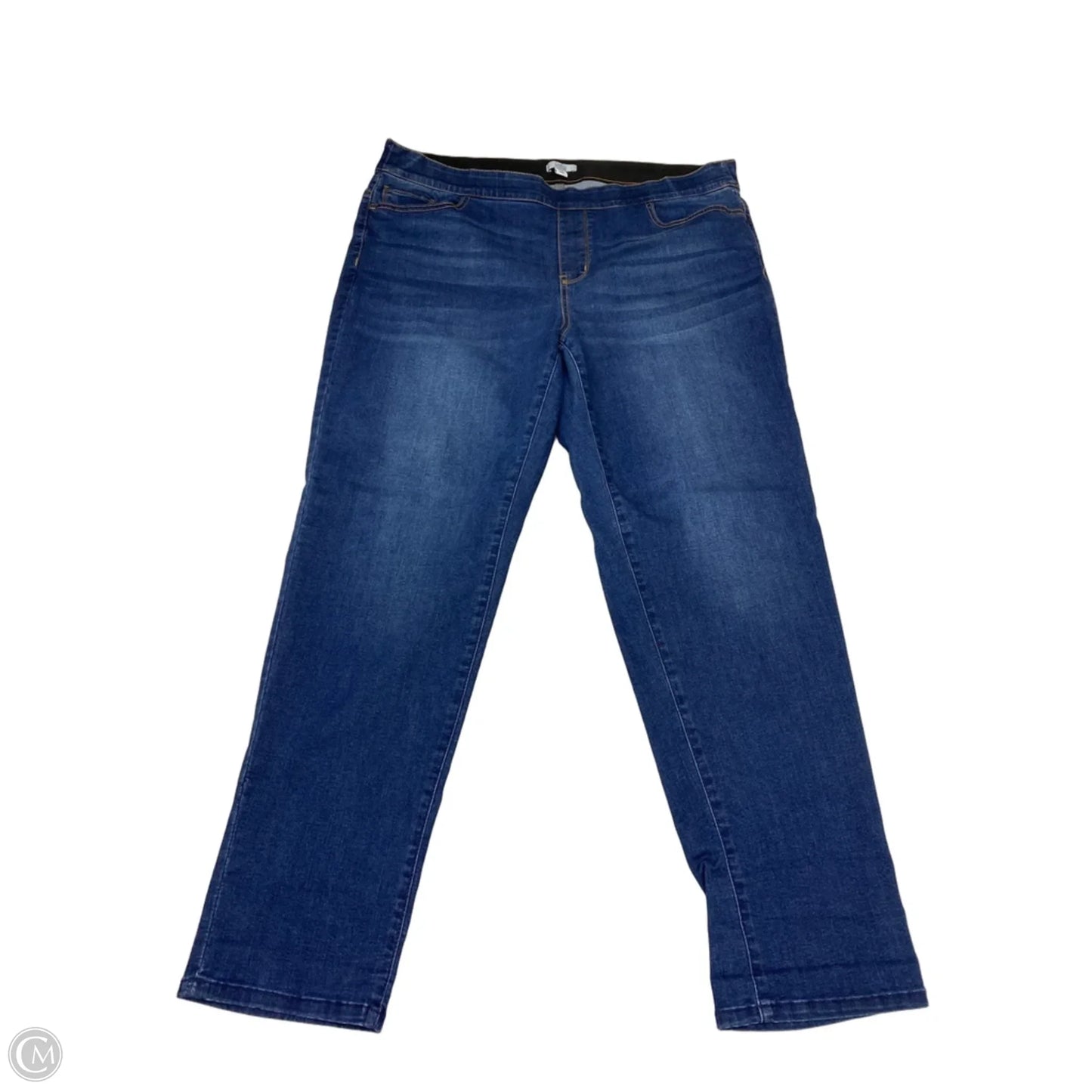 Jeans Skinny By Croft And Barrow In Blue, Size: 16