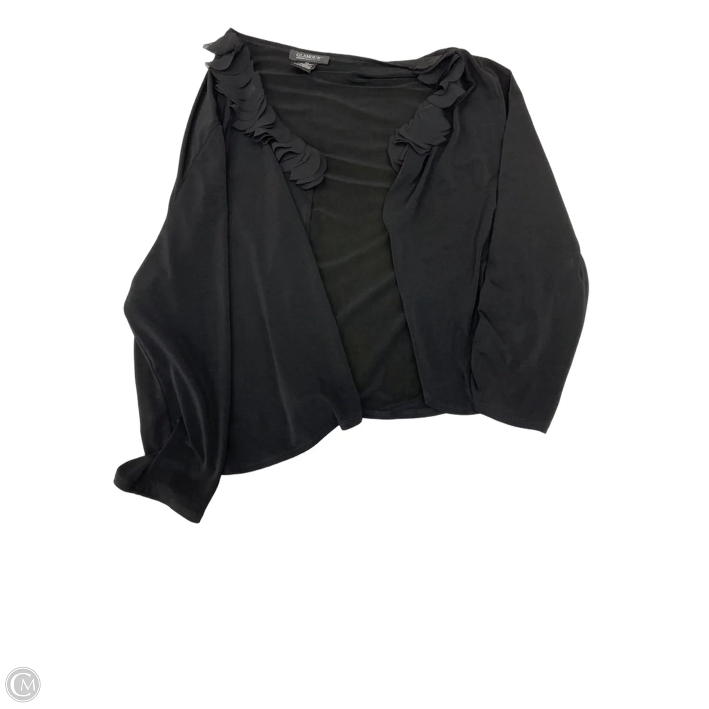 Cardigan By Glamour In Black, Size: 2x