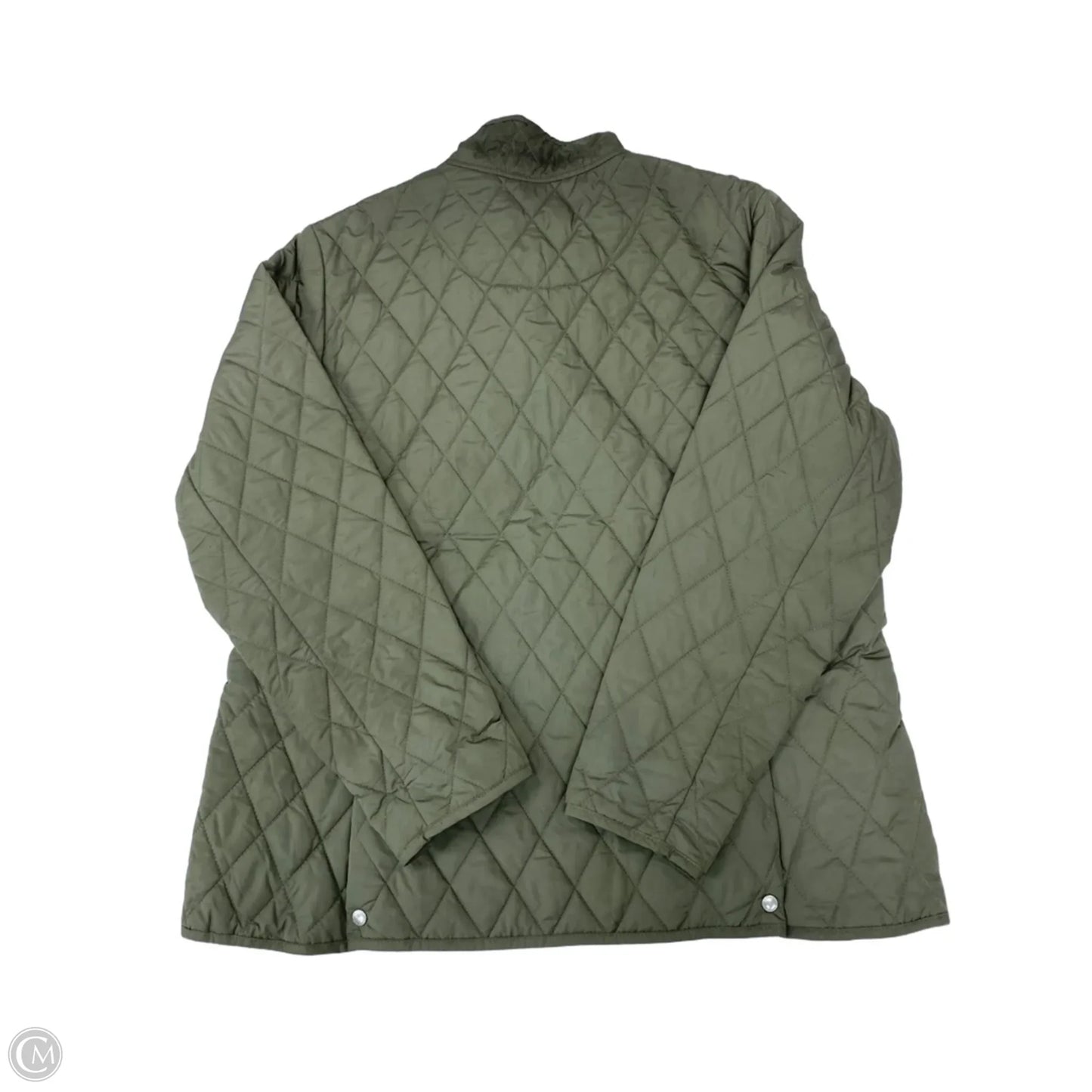 Jacket Puffer & Quilted By Lands End In Green, Size: Xl