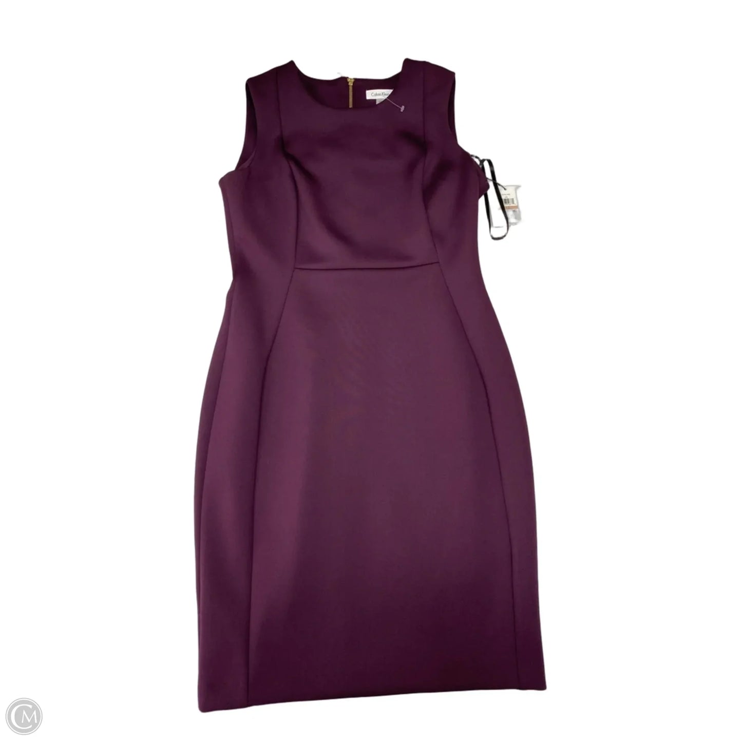 Dress Work By Calvin Klein In Maroon, Size: L