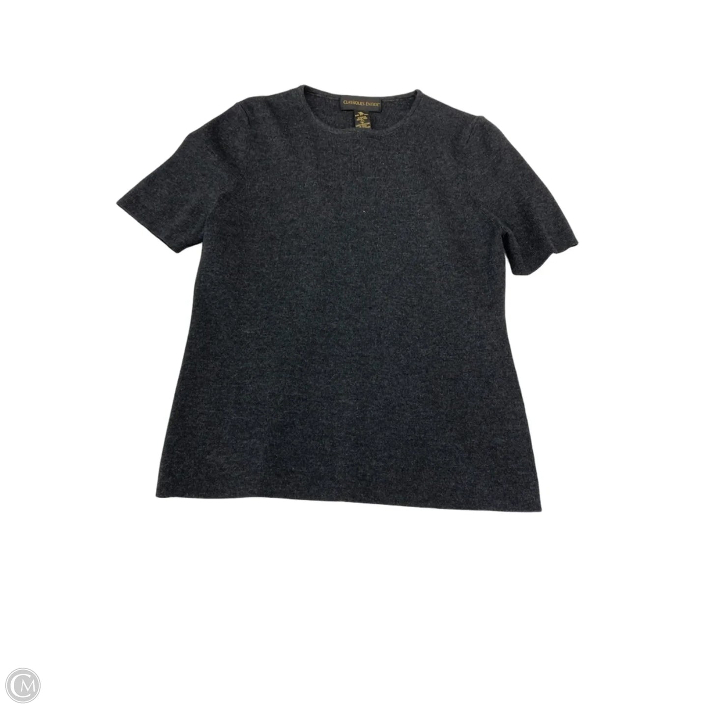 Top 2pc Short Sleeve By Classiques Entier In Grey, Size: L