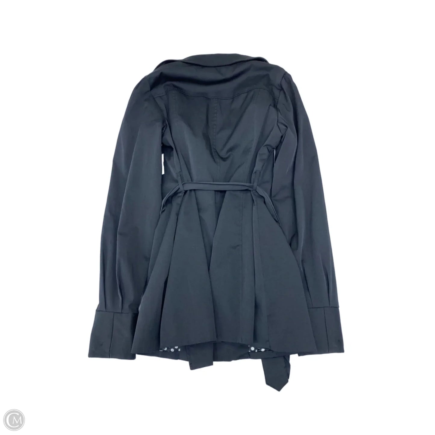 Coat Trench Coat By Vertigo In Black, Size: M