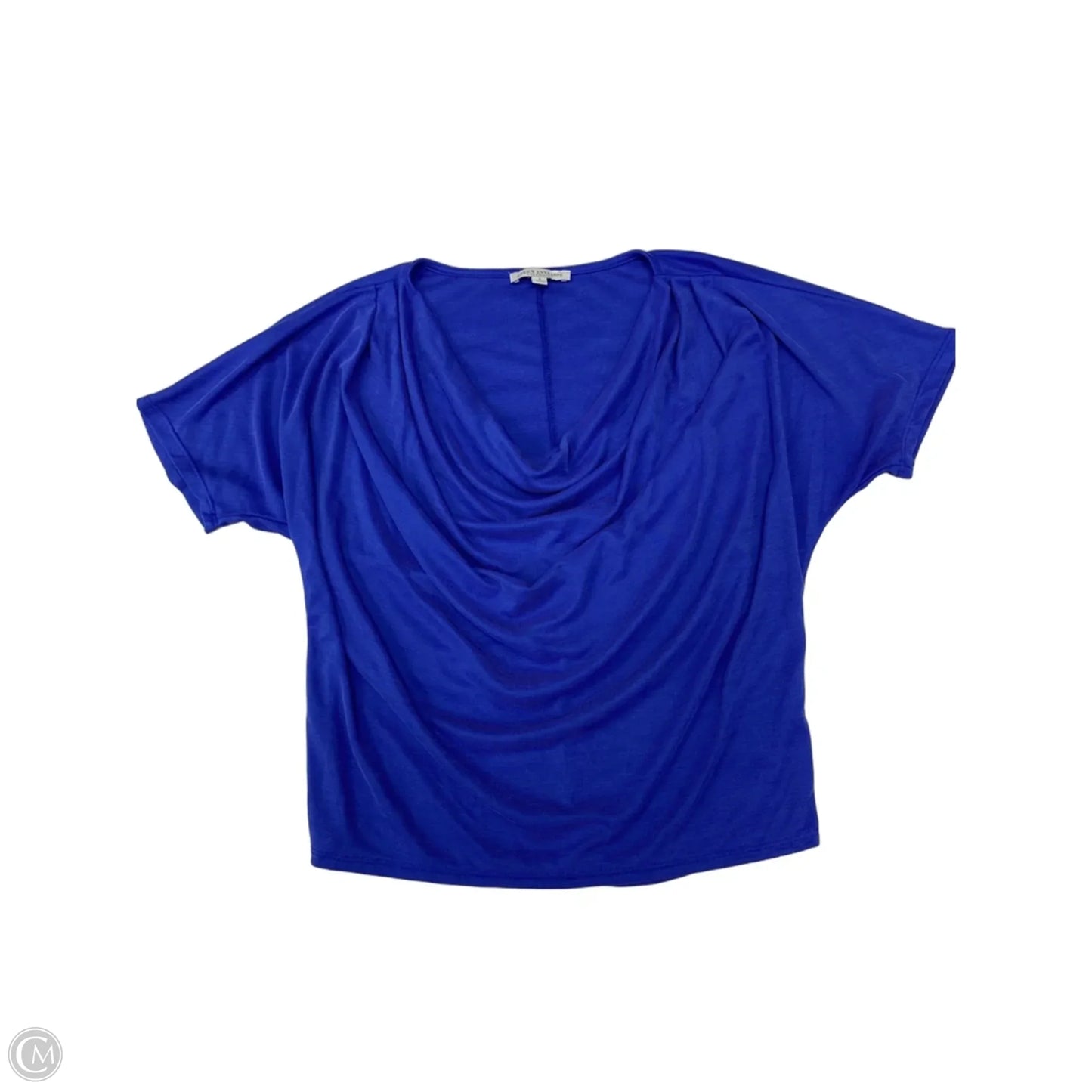 Top Short Sleeve By Green Envelope In Blue, Size: S