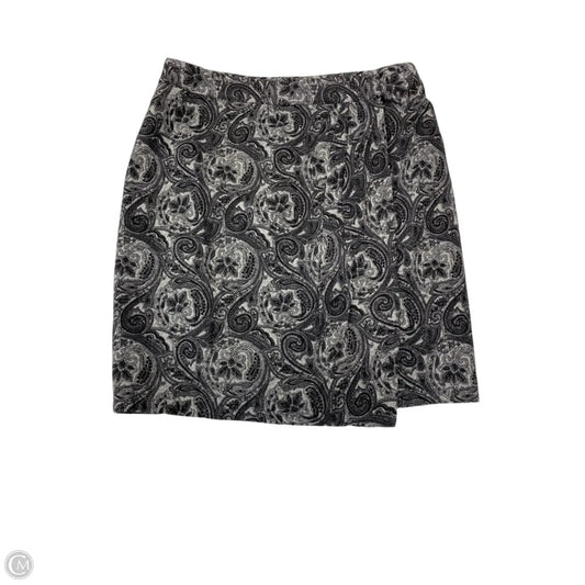 Skirt Mini & Short By Talbots In Black & Grey, Size: 12