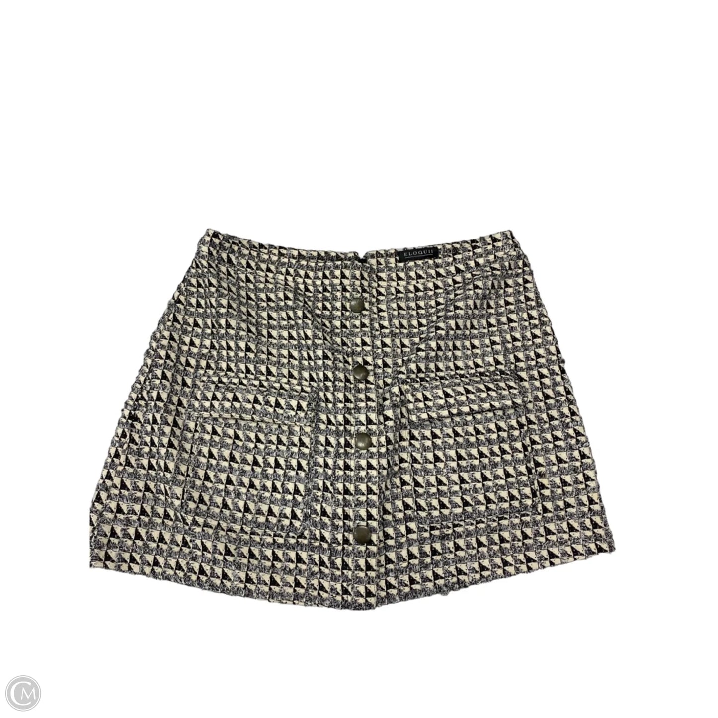 Skirt Mini & Short By Eloquii In Black & Cream, Size: 22