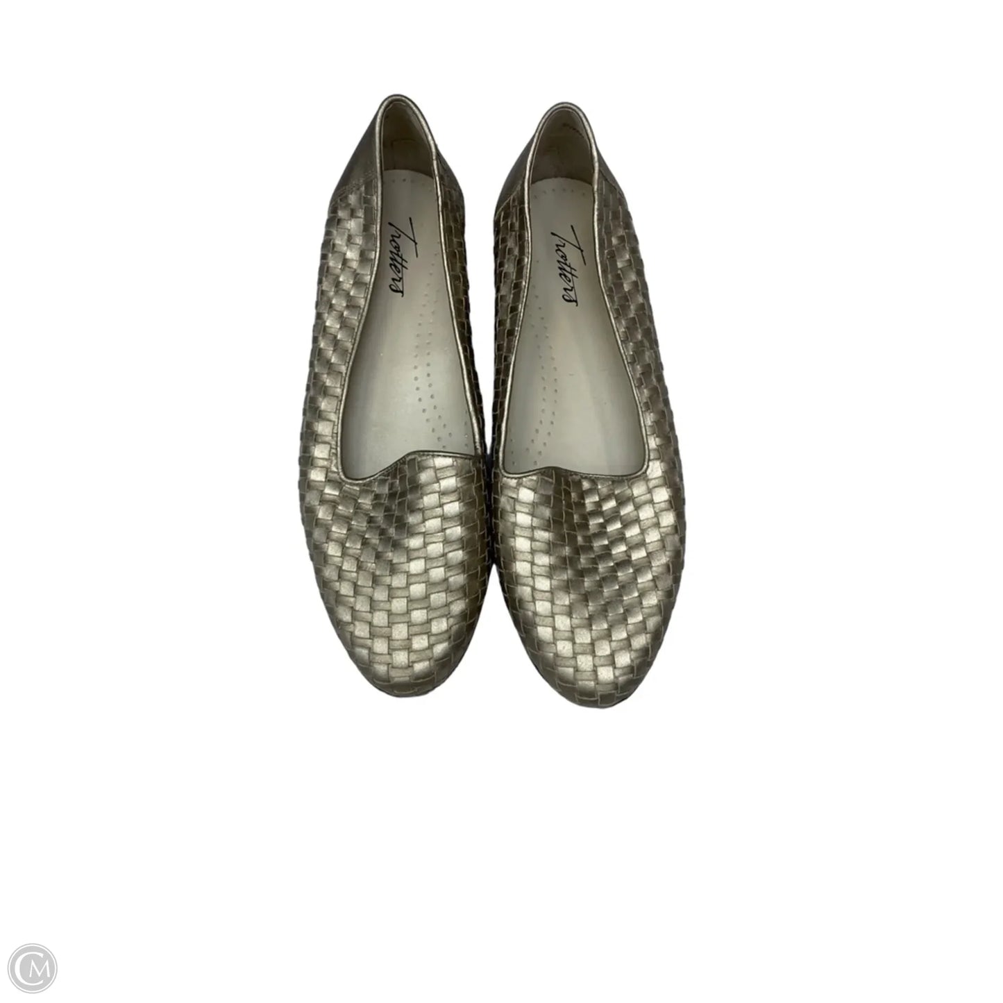 Shoes Flats By Cmc In Gold, Size: 9.5
