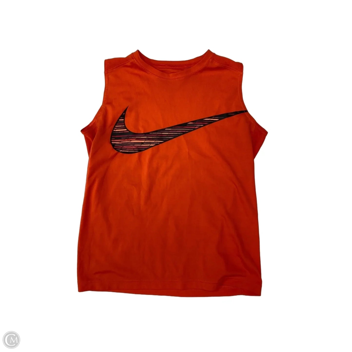 Athletic Tank Top By Nike In Orange, Size: L