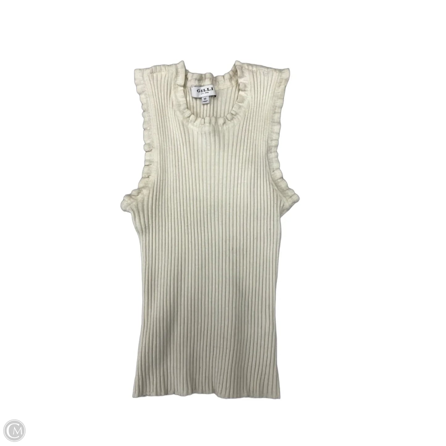 Top Sleeveless By Gilli In Beige, Size: M
