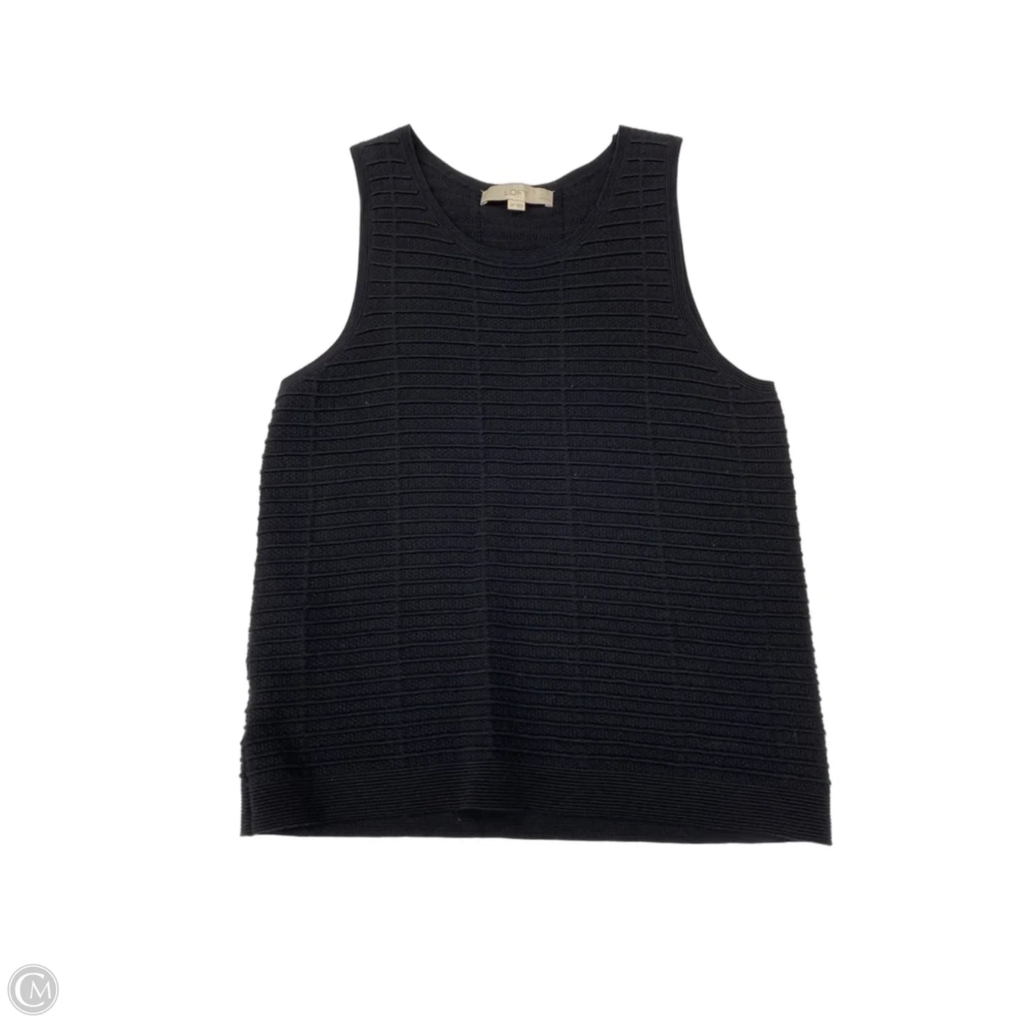 Top Sleeveless By Loft In Black, Size: Sp