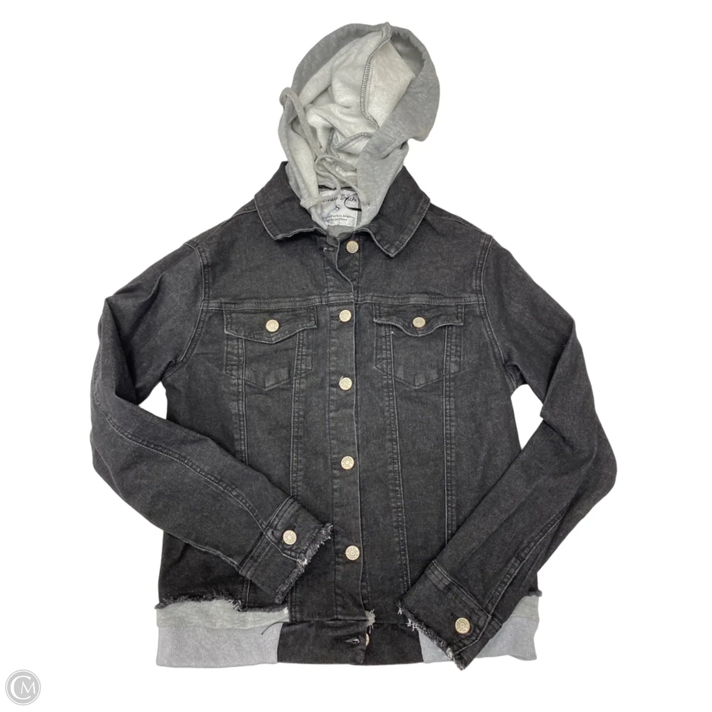 Jacket Denim By White Birch In Black Denim, Size: S