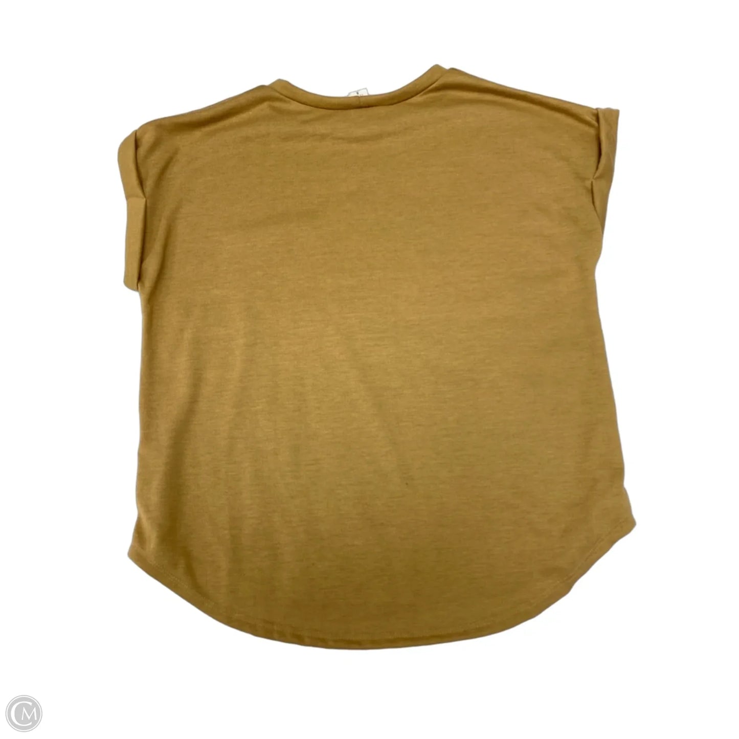 Top Short Sleeve By Like Love In Brown, Size: S
