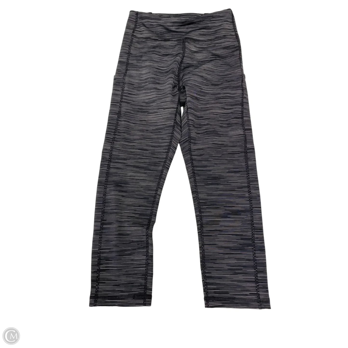 Athletic Leggings Capris By Tek Gear In Black & Grey, Size: S