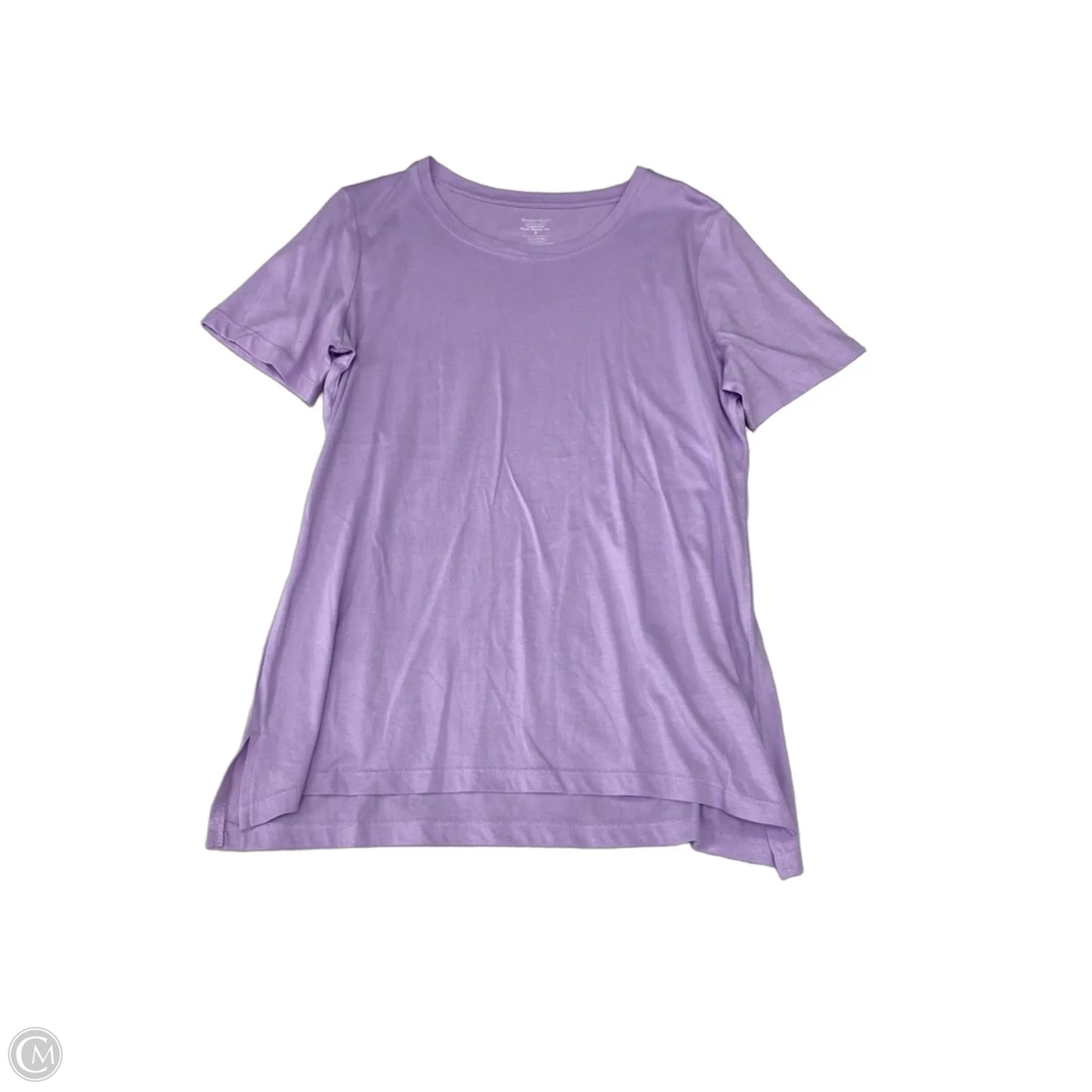 Top Short Sleeve Basic By Members Mark In Purple, Size: S