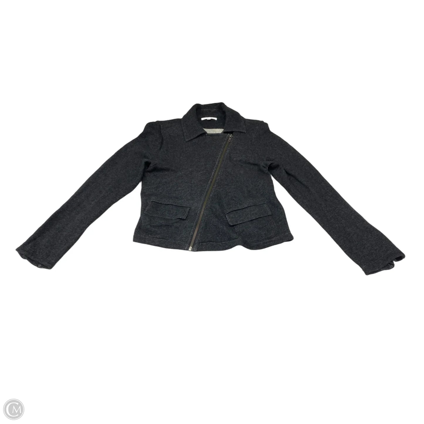Jacket Moto By Cabi In Grey, Size: M