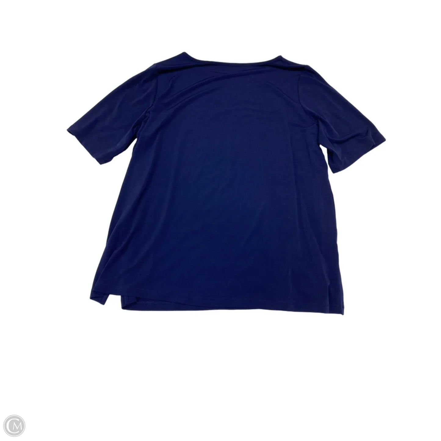 Athletic Top Short Sleeve By Susan Graver In Navy, Size: Xl