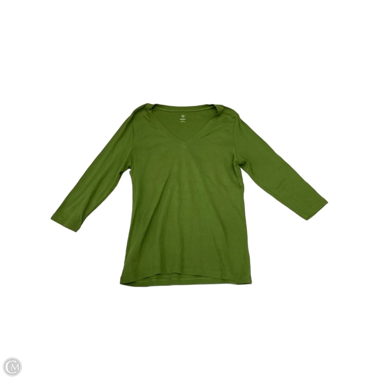 Top Long Sleeve By Caslon In Green, Size: Xl