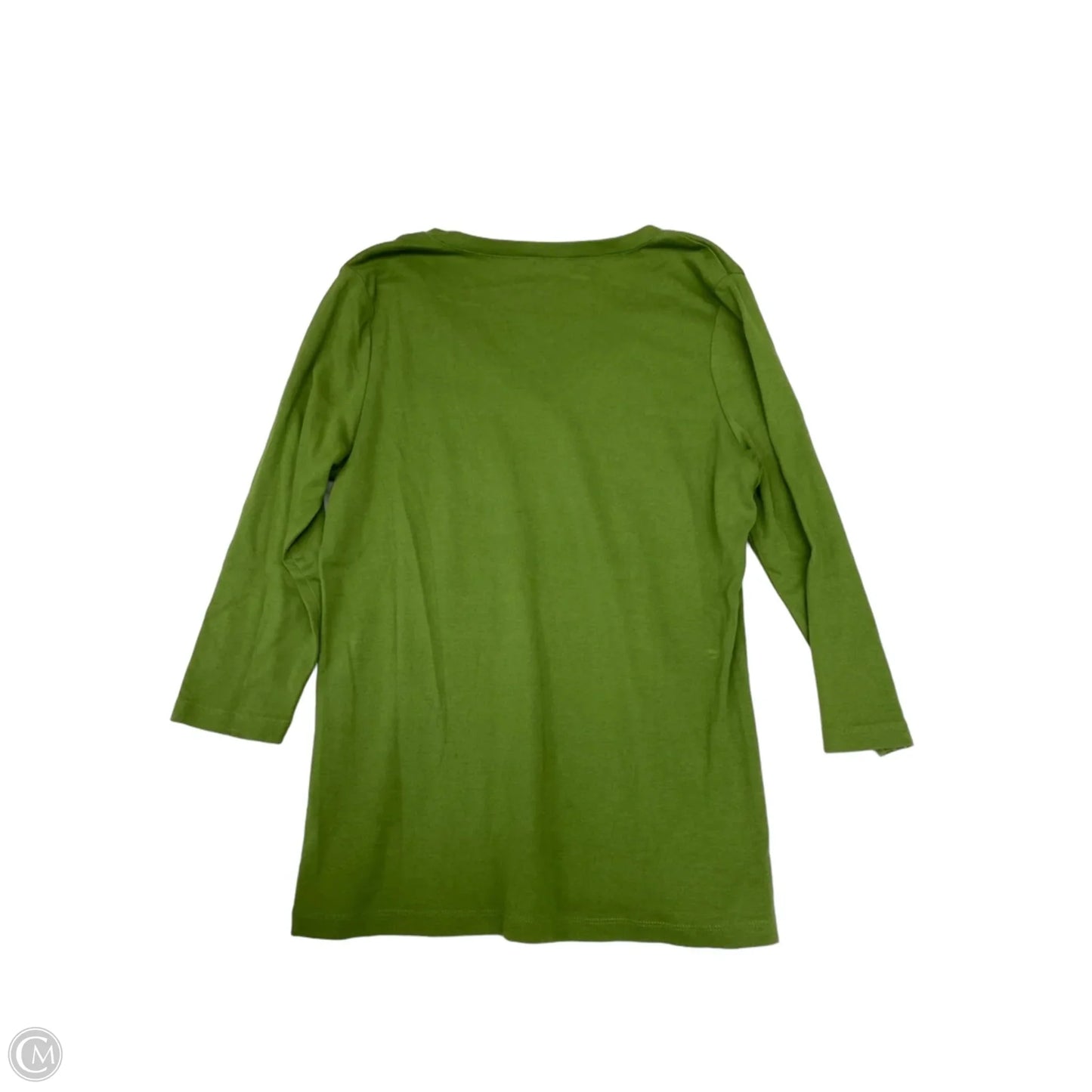 Top Long Sleeve By Caslon In Green, Size: Xl