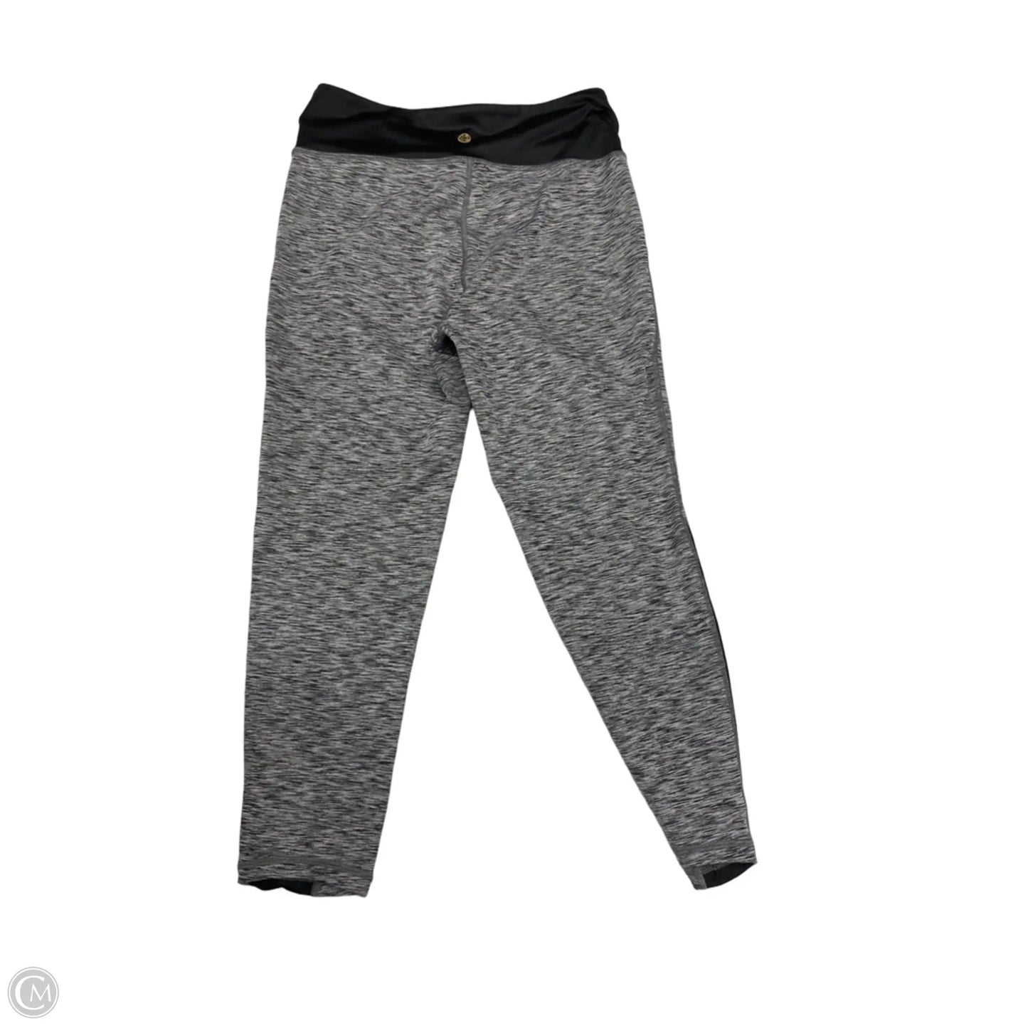 Athletic Capris By Clothes Mentor In Black & Grey, Size: M