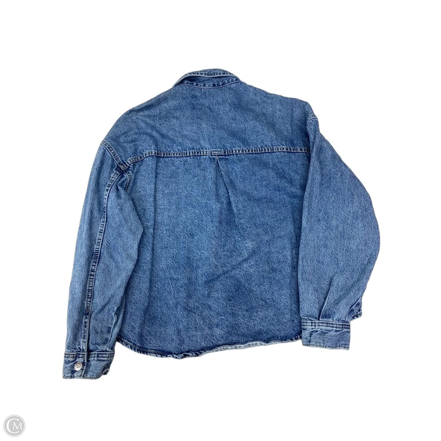 Jacket Denim By Mng In Blue, Size: M