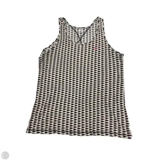 Top Sleeveless By Nike Apparel In Brown & Cream, Size: Xxl