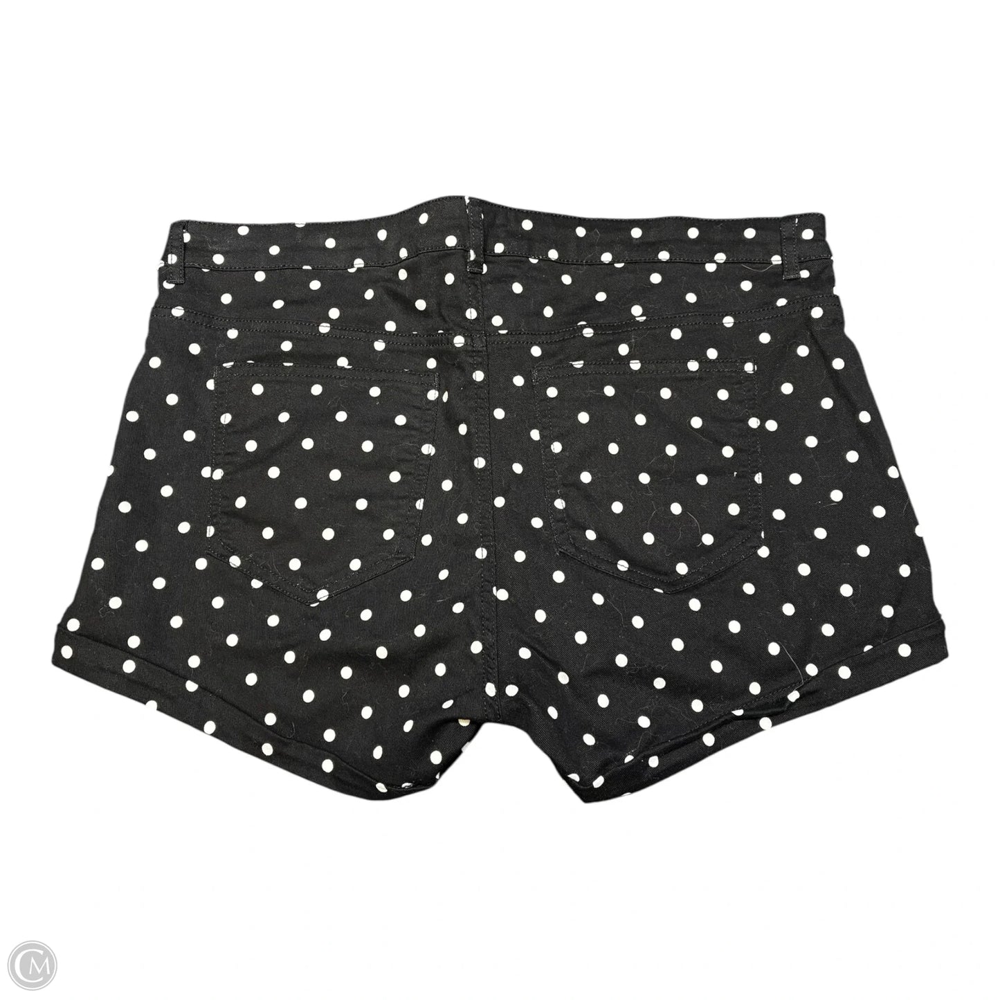Shorts By H&m In Black & White, Size: 12